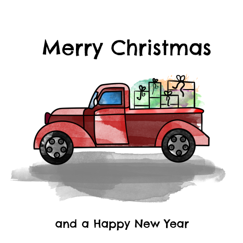 Branche georiënteerd - truck met cadeaus