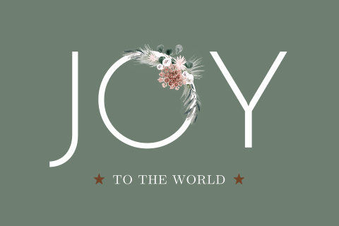 Nieuwjaarskaart Joy to the World