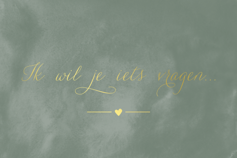 Kaartje getuigen vragen bruiloft