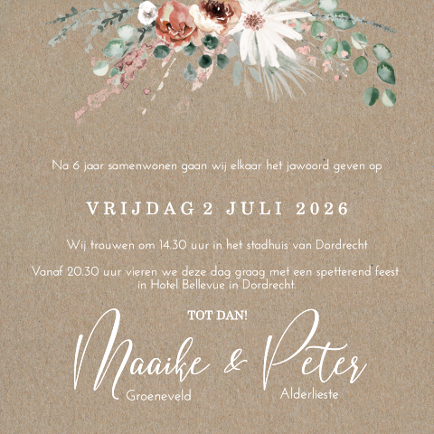Kaart binnenkant