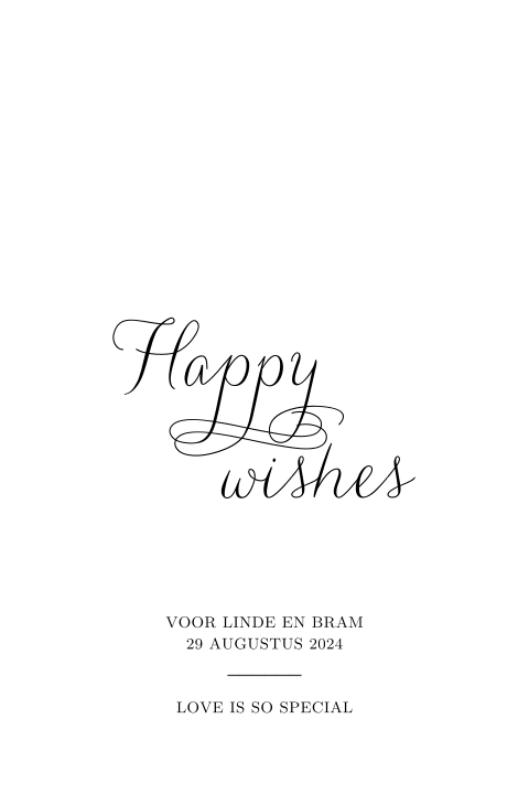 Chique beste wensen kaart zelf maken