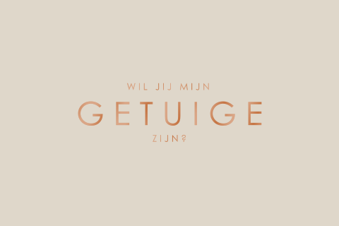 Liggend getuigenkaartje met hoogglans