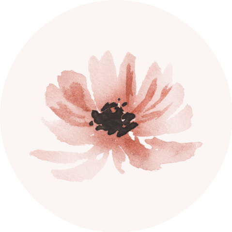 Simpele sluitzegel met bloem