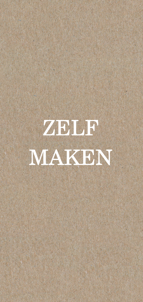 Kraft kaart maken - langwerpig 21 bij 10 cm