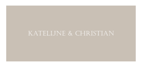 Minimalistische trouwkaart met namen