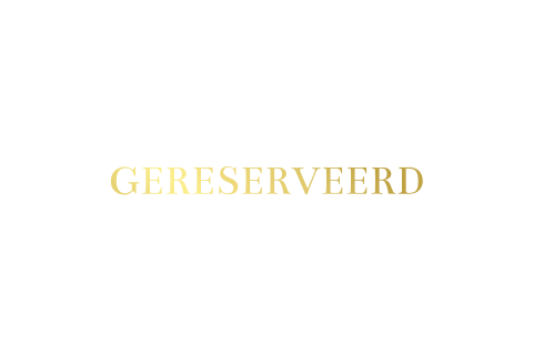 Klassiek gereserveerd kaartje goudfolie