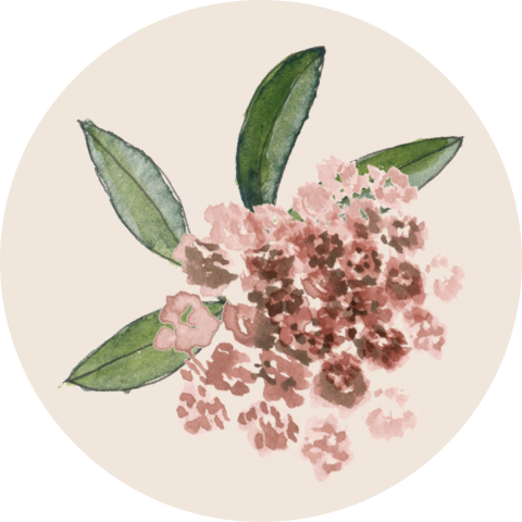 Sluitsticker voor bruiloft met bloem