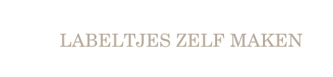 Labeltje strookje - 8,5 bij 2 cm  per 16 stuks
