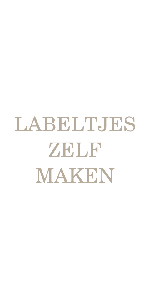 Labeltje traditioneel - 3 bij 6 cm per 18 stuks