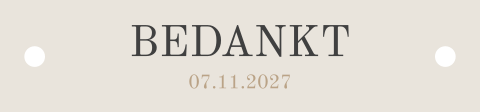 Stijlvol labeltje voor aan bedankjes