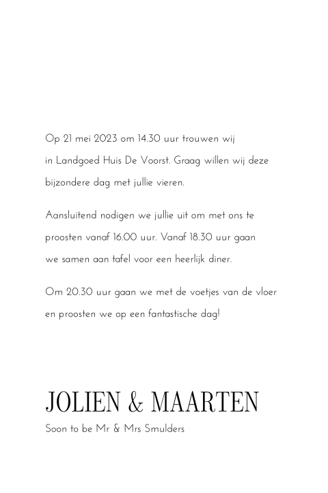 Kaart binnenkant