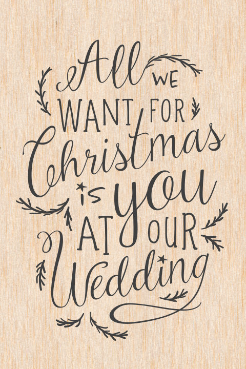 Save the Date kerstkaart met leuke quote
