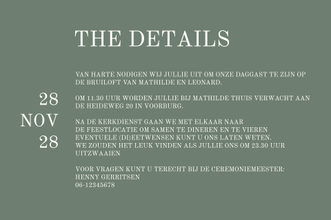 Liggend extra informatiekaartje