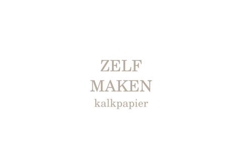 Kaart van kalkpapier zelf maken - liggend