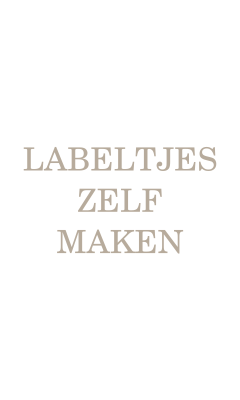 Labeltje rechthoek - 3 bij 5 cm per 18 stuks