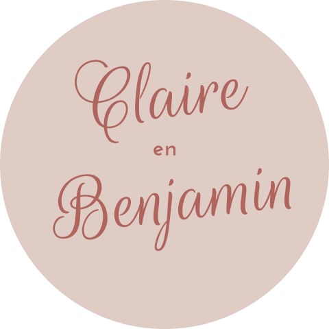 Roze sluitsticker met namen