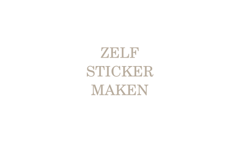 Zelf sticker maken voor de bruiloft - 110x66 mm 4 per vel