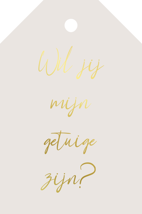 Label voor getuige vragen
