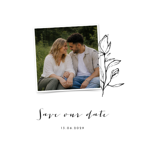 Save the date kaart met foto zelf maken