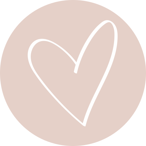 Roze sticker met hartje