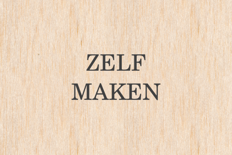 Houten trouwkaart ontwerpen - liggend