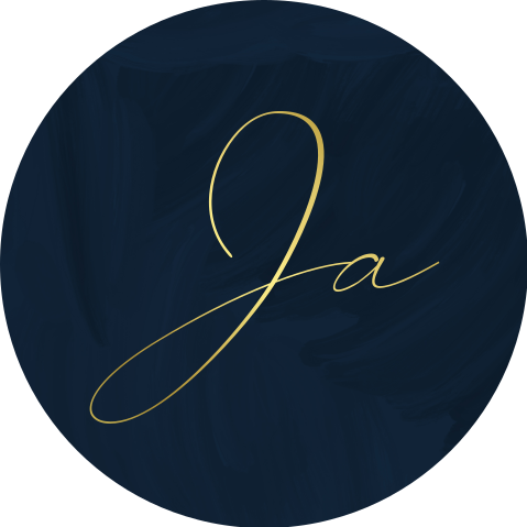 Donkerblauwe sluitsticker met goudfolie