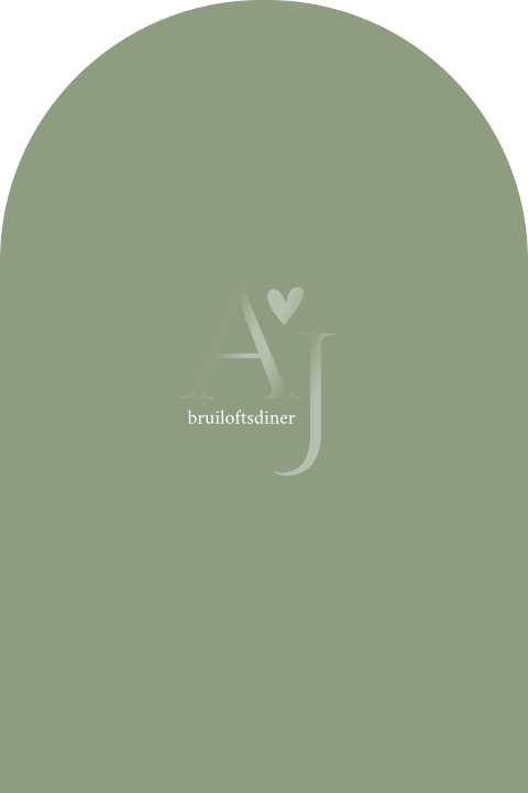 Trend menukaart met logo in groene tint