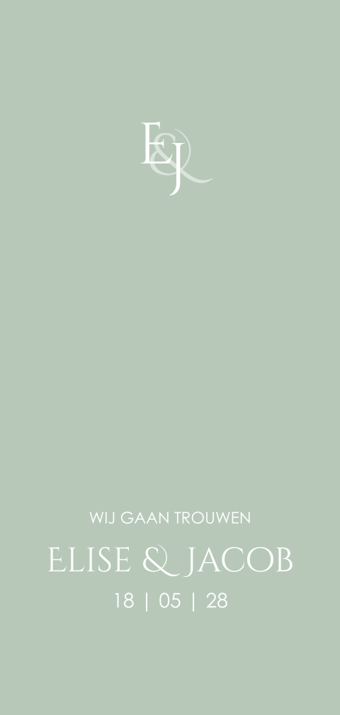Klassieke bruiloft uitnodiging maken met logo in pastel