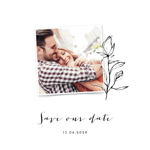 Save the date kaart met foto zelf maken