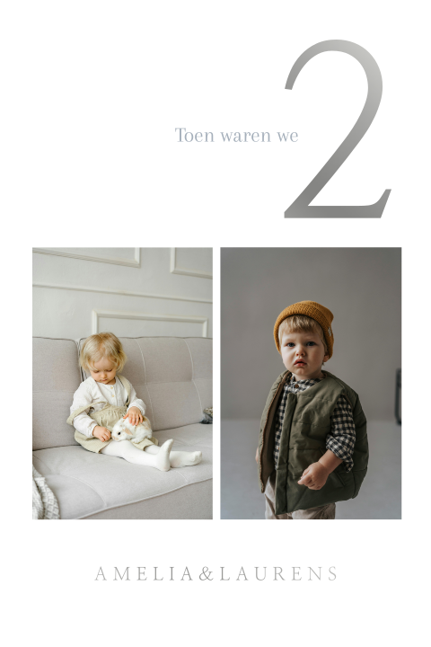 Kaart voor tafelschikking met foto's