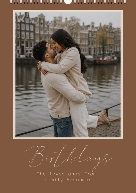 Stijlvolle kalender met foto