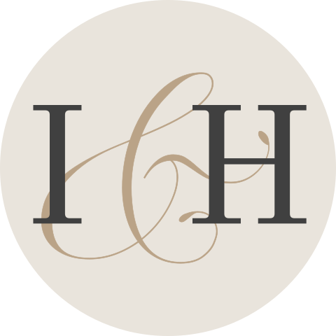 Stijlvolle sticker met initialen