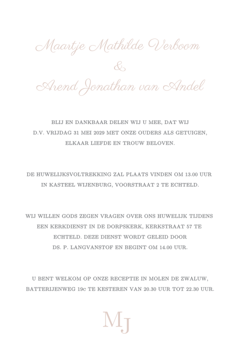Kaart binnenkant