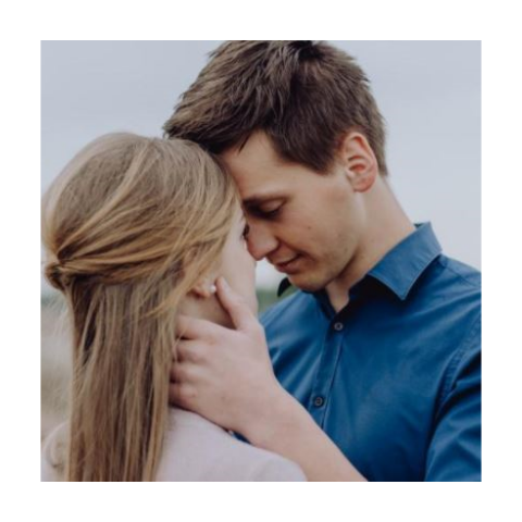 Labeltje bij Save the Date met foto