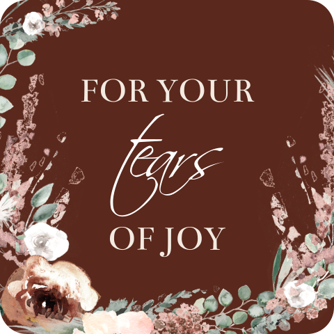 Sticker happy tears met bloemen