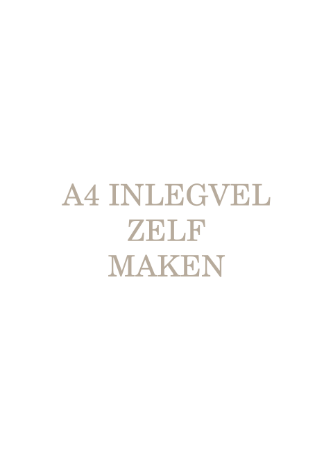 Zelf maken a4-papier