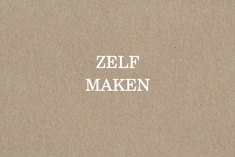 Kraft kaart zelf maken - liggend dubbel
