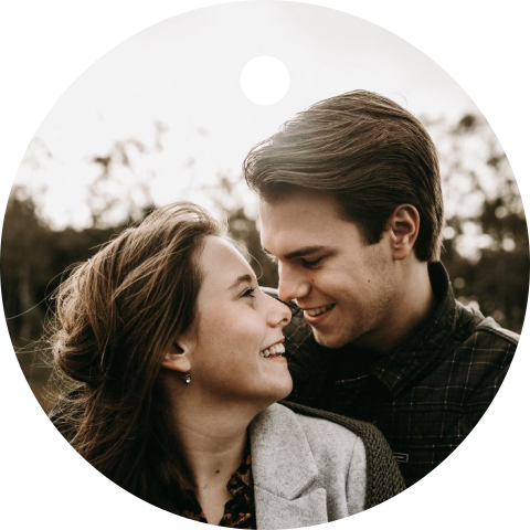 Rond labeltje met foto - 4cm per 16 stuks