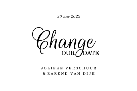 Change the Date kaart stijlvol