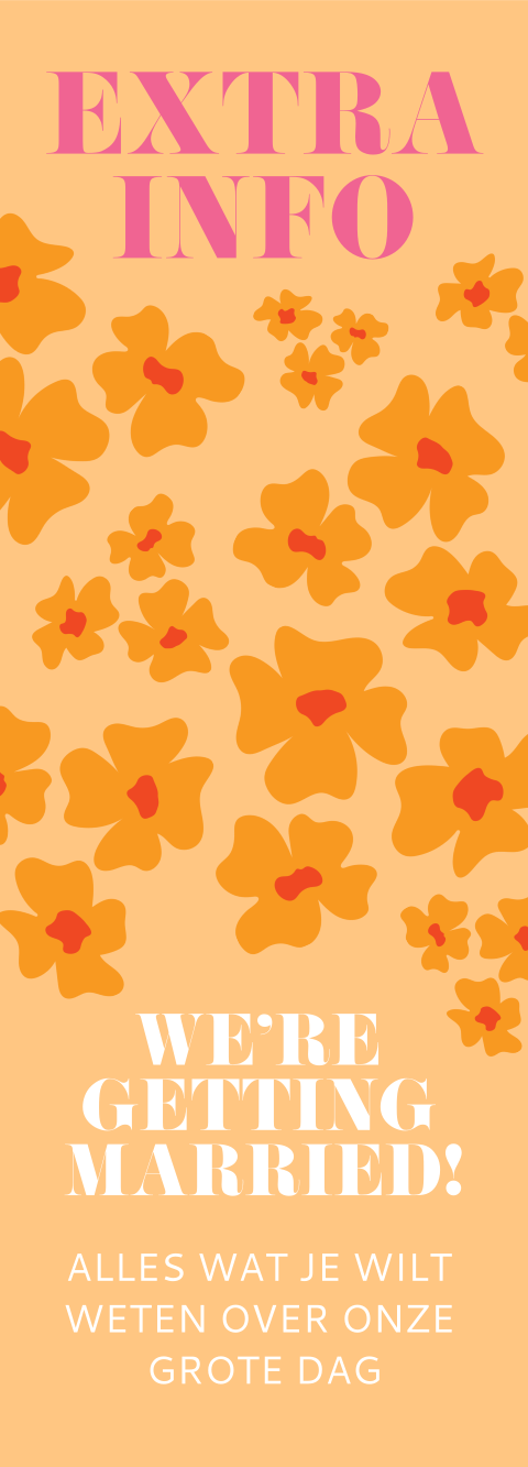 Extra informatiestrookje met bloemen