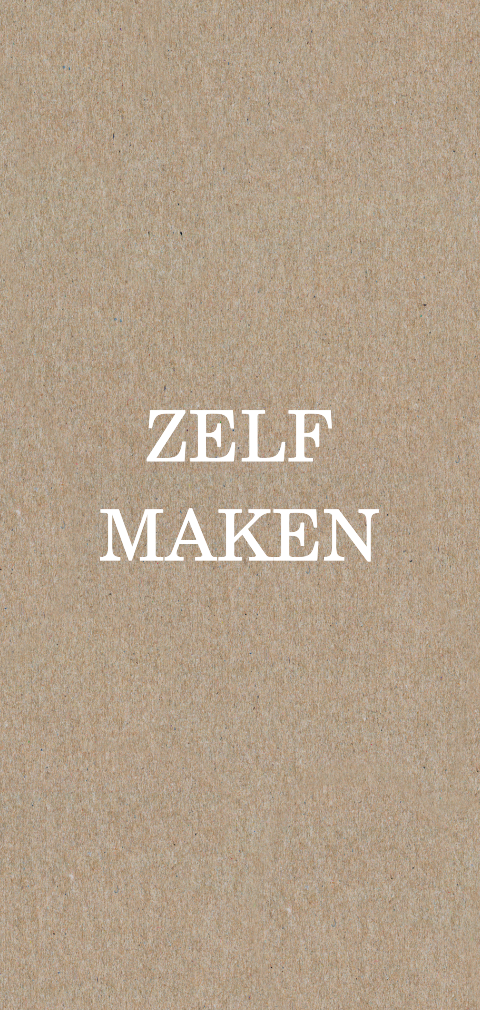 Kraft kaart maken - langwerpig dubbel 21 bij 10 cm