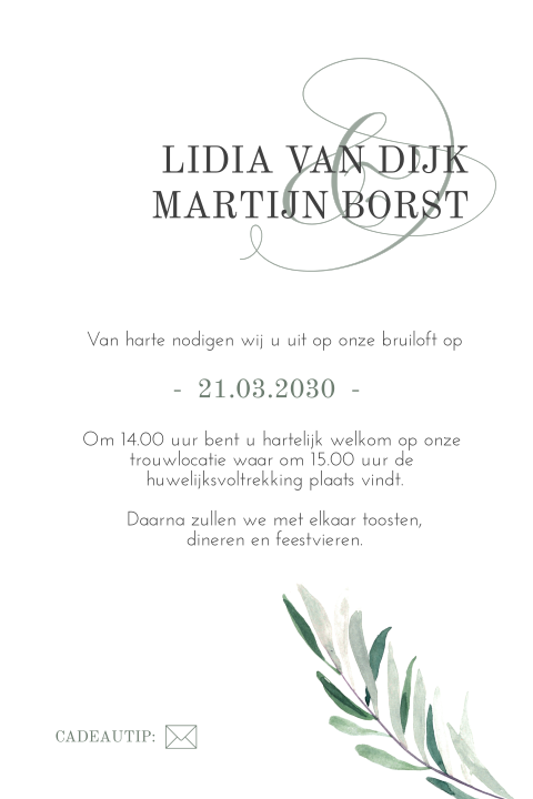 Kaart binnenkant