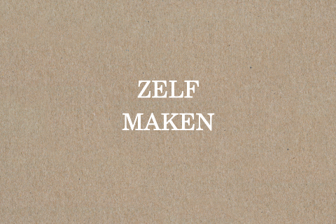 Kraft trouwkaart ontwerpen - enkel liggend