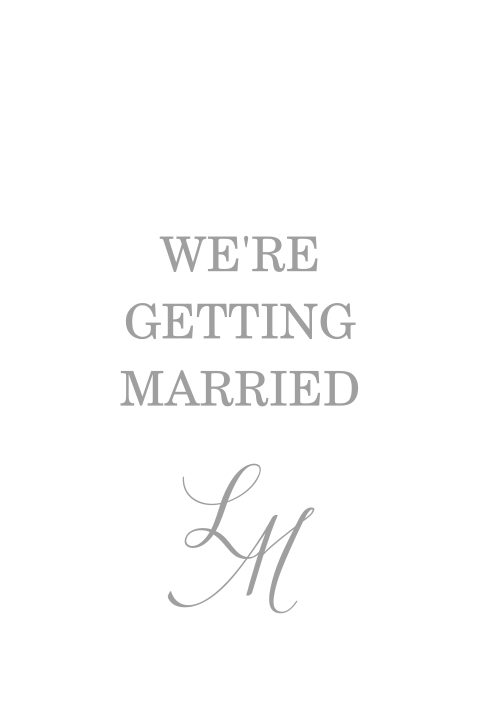 Labeltje voor aan trouwkaart ook met foto