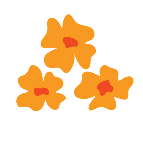 Moderne sluitsticker met graphic bloemen