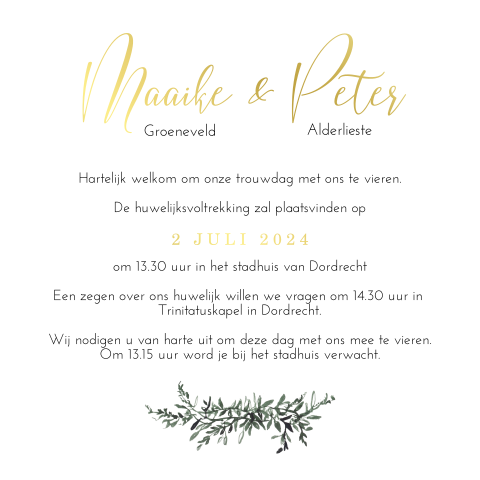 Kaart binnenkant