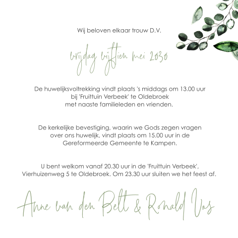 Kaart binnenkant