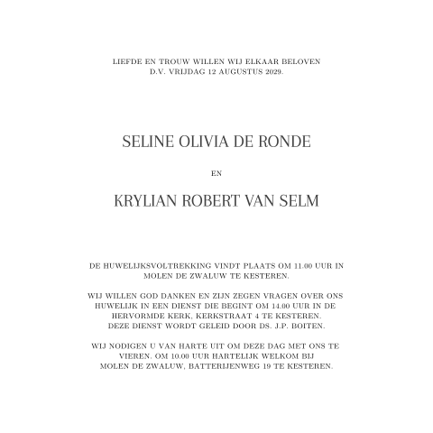 Kaart binnenkant