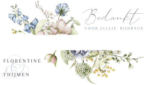 Enveloppendoos met bloemen