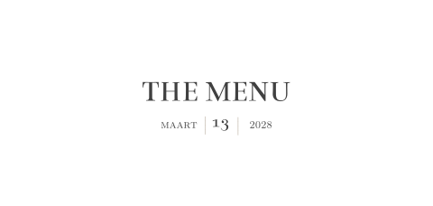 Klassieke menukaart